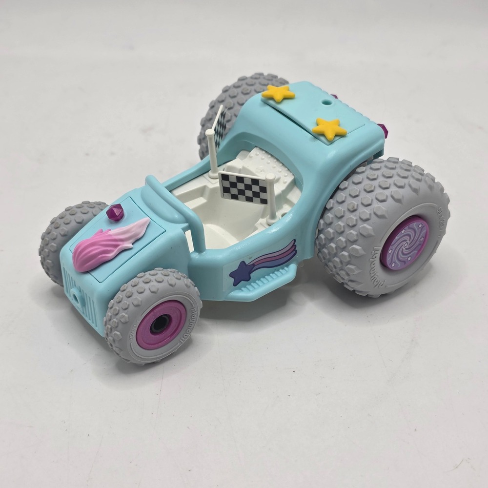 Playmobil Stunt Show Kids Blue Pink‎ Star Racing Buggy Toy Vehicle